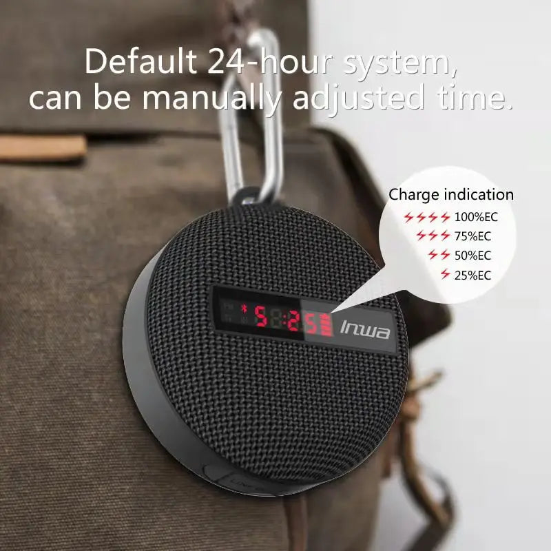 Enceinte Bluetooth Vélo Étanche avec Affichage LED & Basses Puissantes
