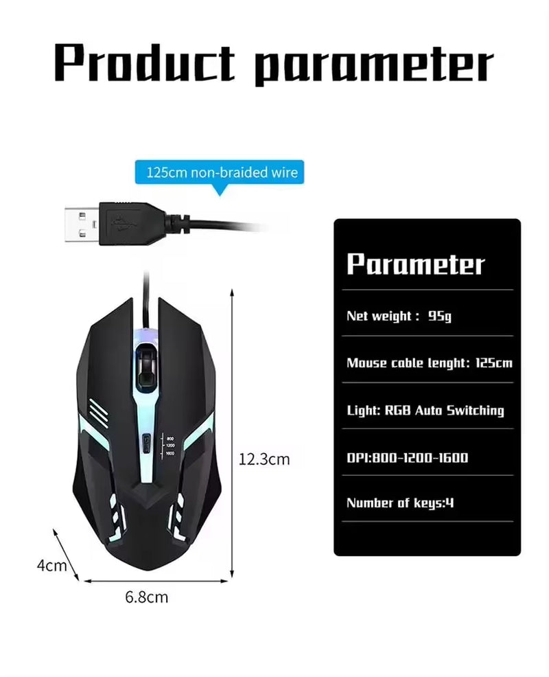Souris gaming filaire