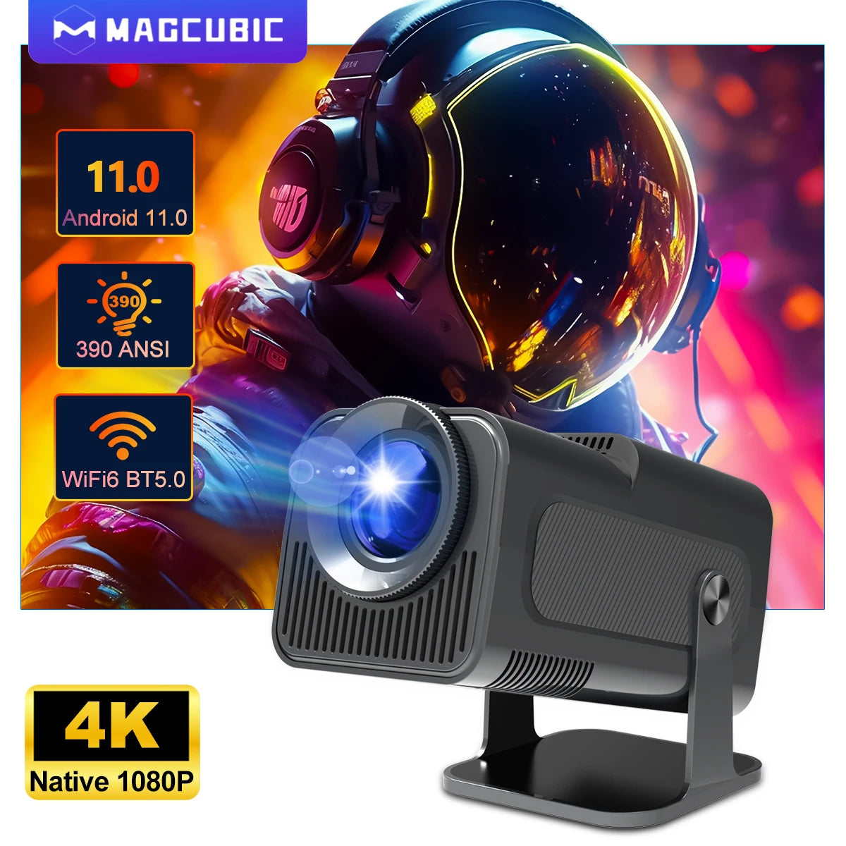 Projecteur Portable 4K