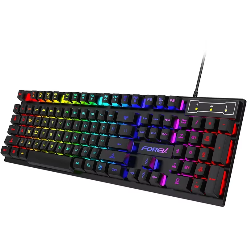 Clavier mécanique gaming avec souris lumineuse
