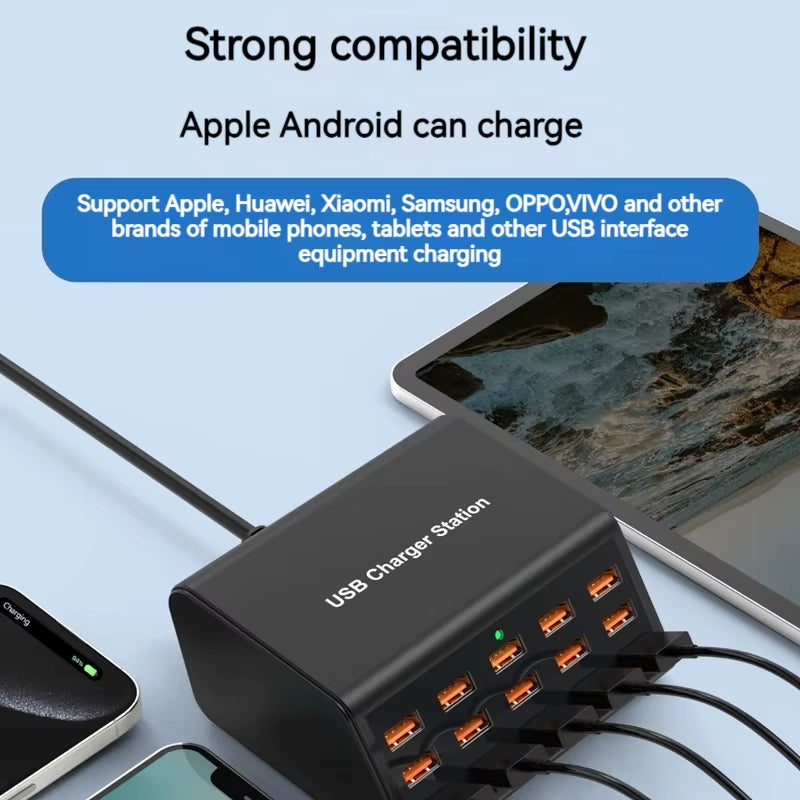 Chargeur USB Universel 15 Ports pour Bureau