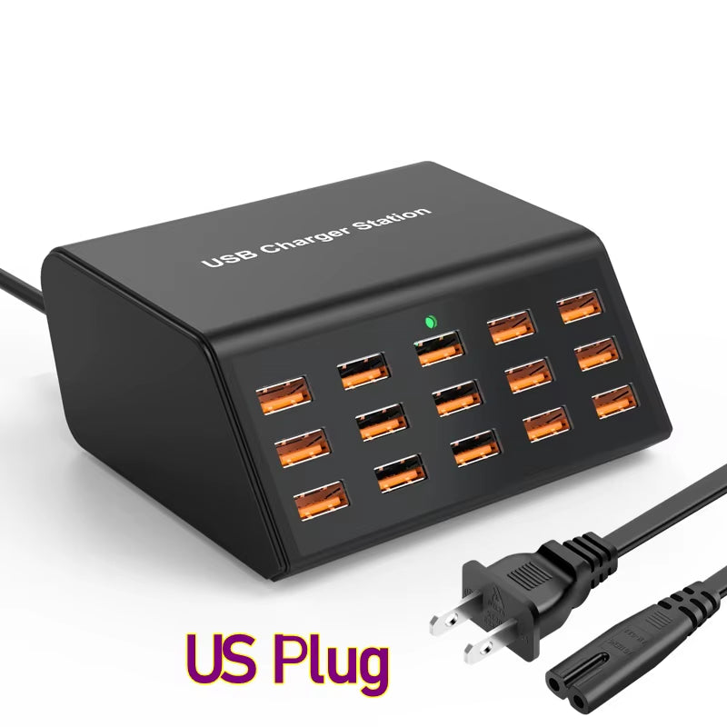 Chargeur USB Universel 15 Ports pour Bureau