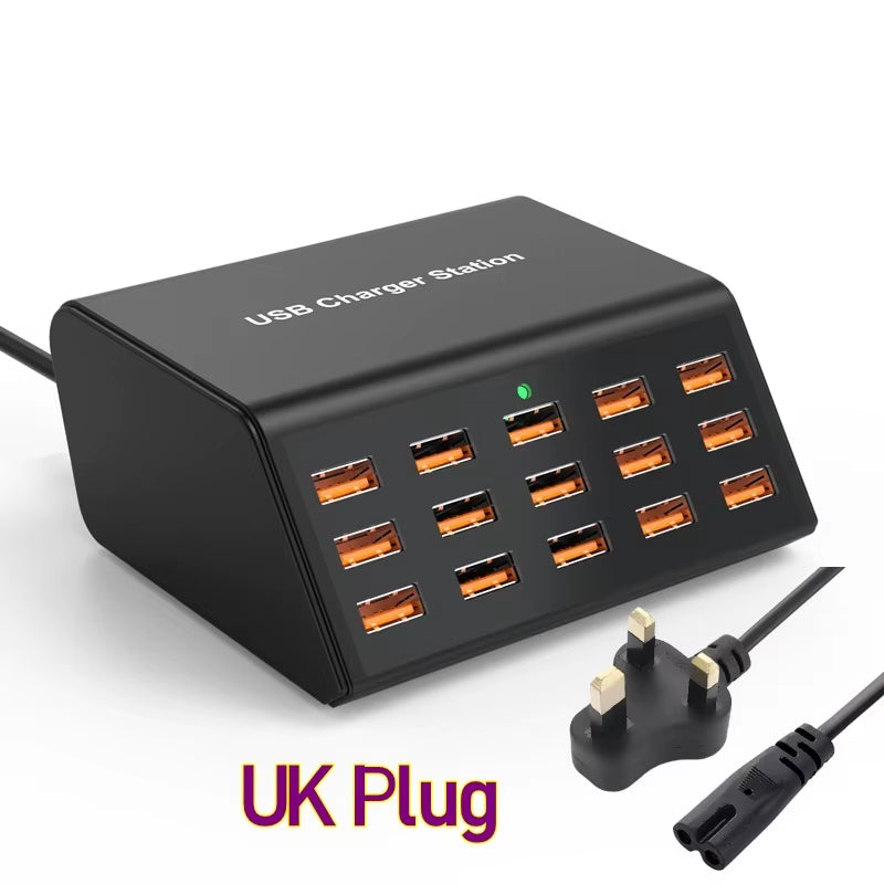 Chargeur USB Universel 15 Ports pour Bureau