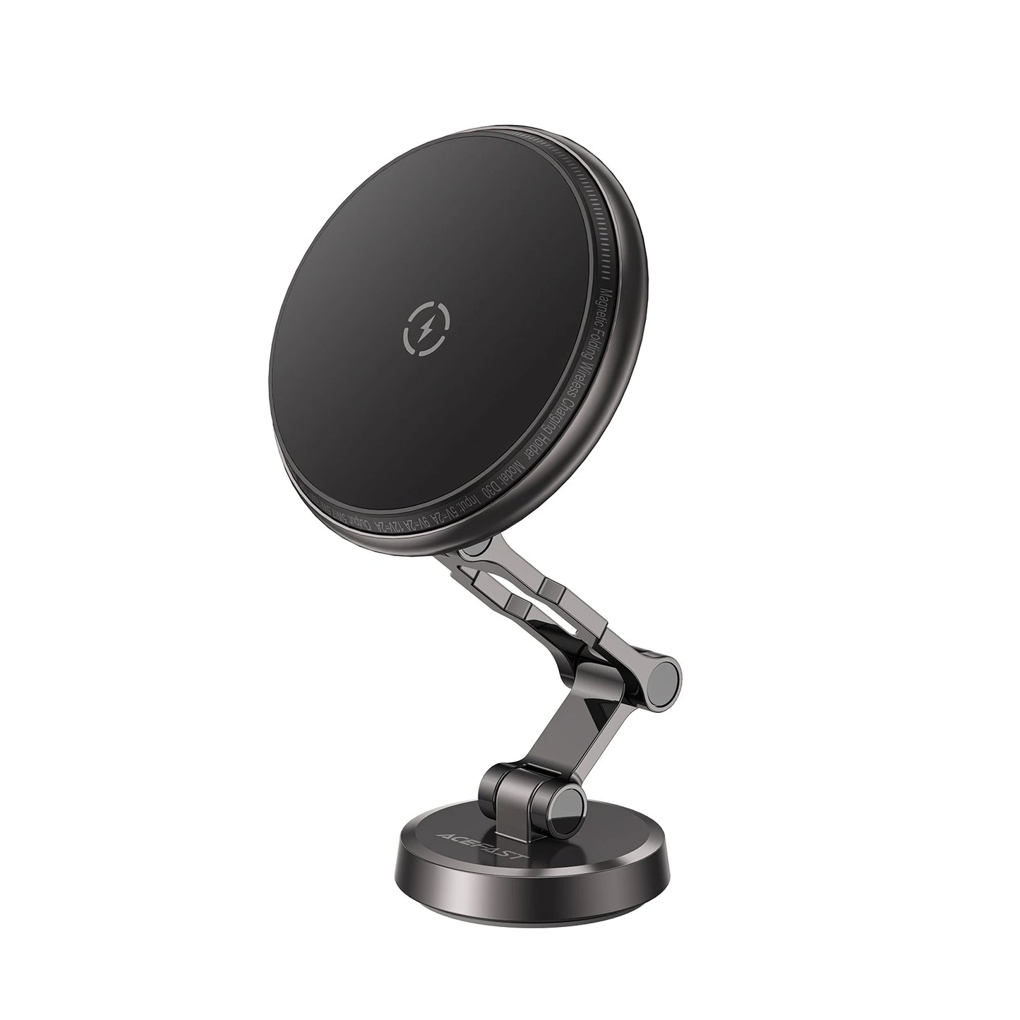 Support magnétique pliable avec charge sans fil