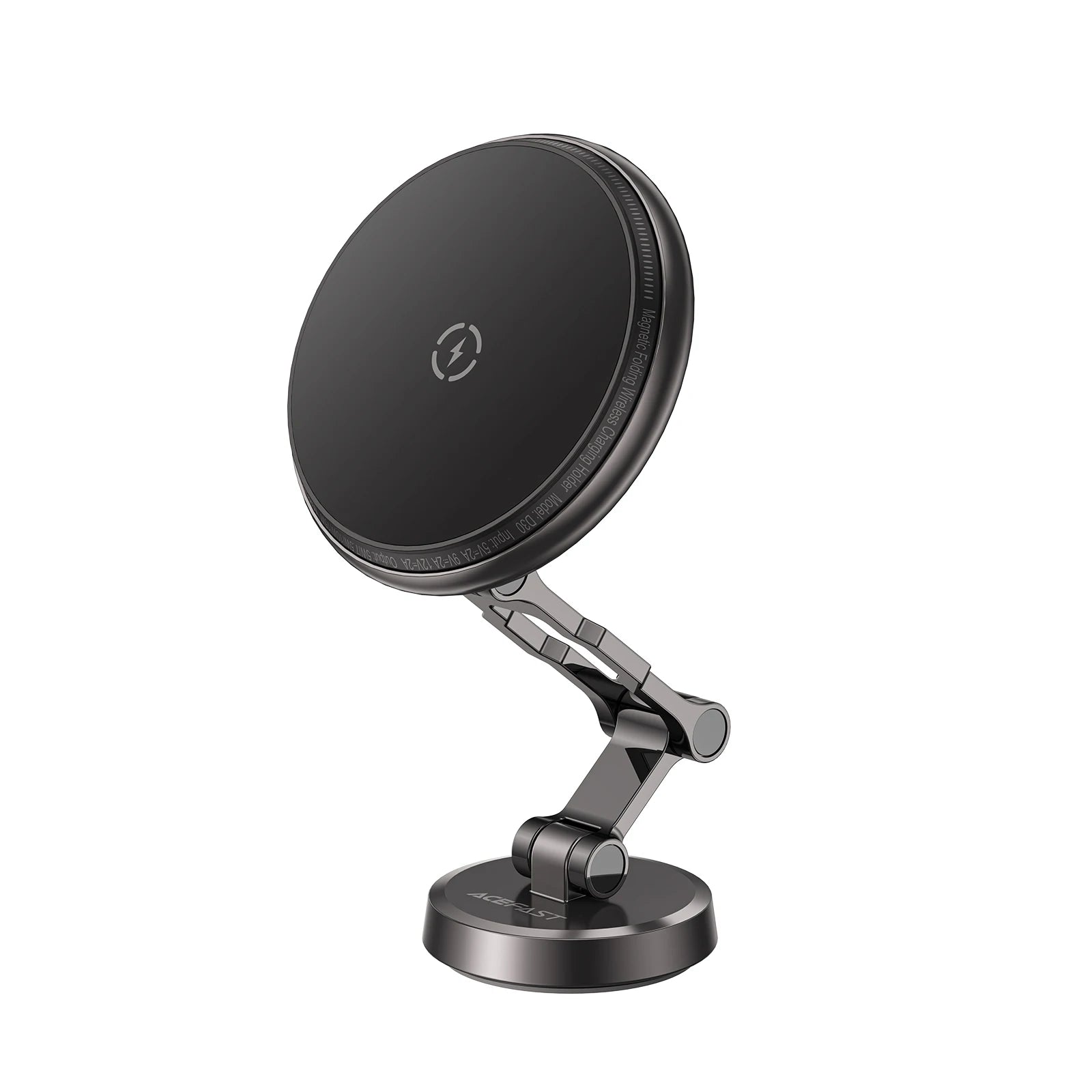 Support magnétique pliable avec charge sans fil