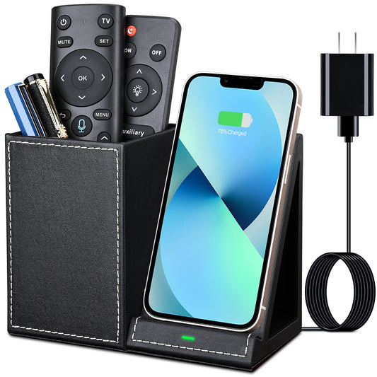 Chargeur sans fil avec pot à stylos intégré