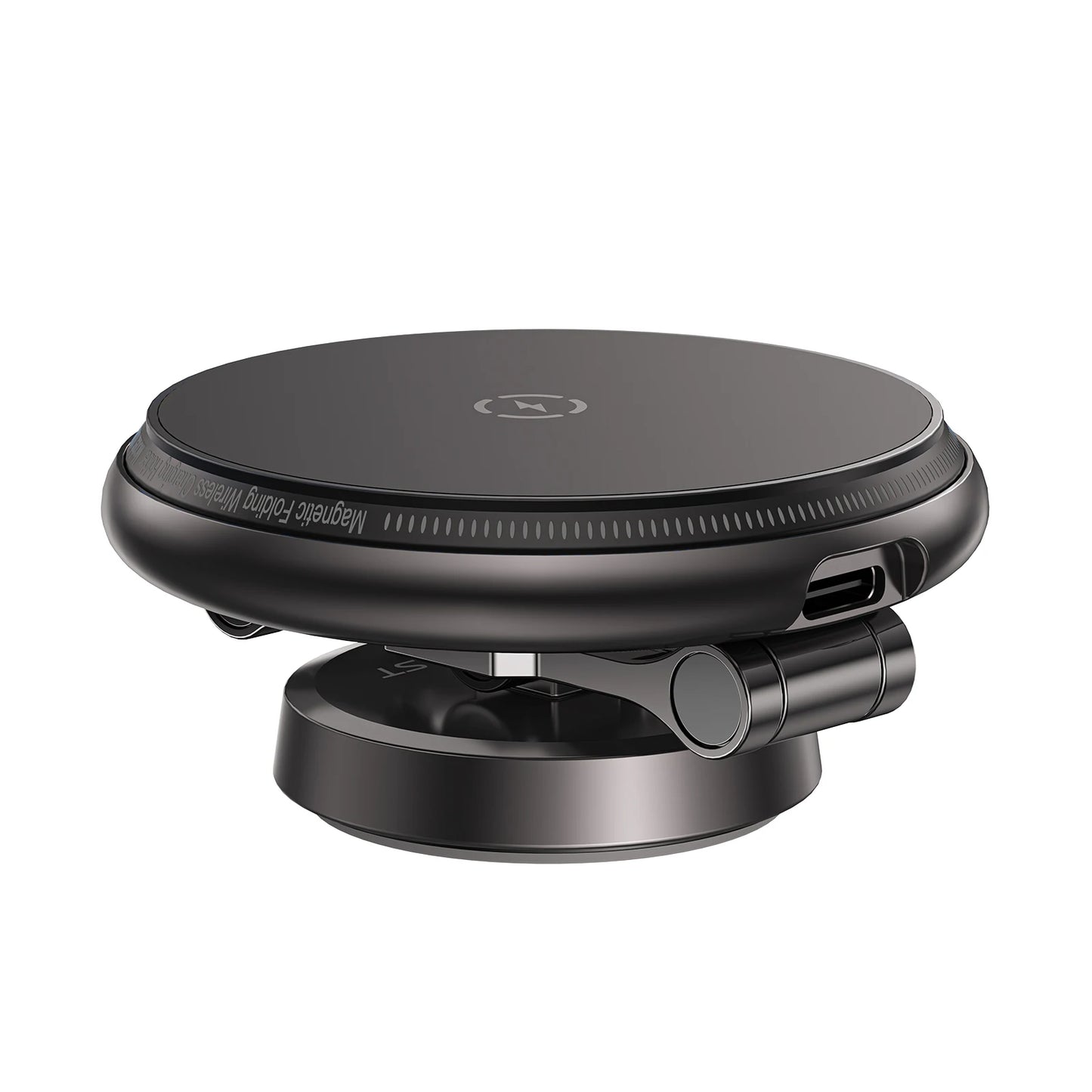 Support magnétique pliable avec charge sans fil
