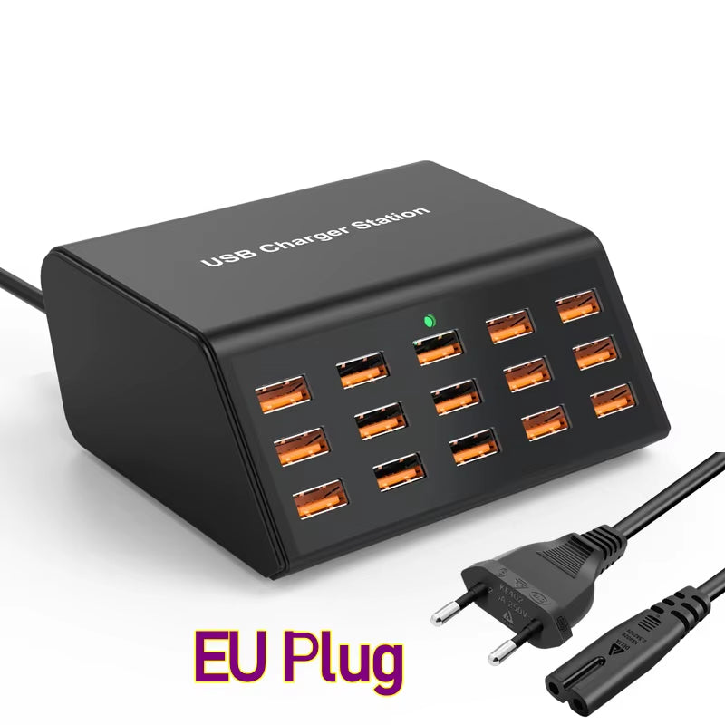 Chargeur USB Universel 15 Ports pour Bureau